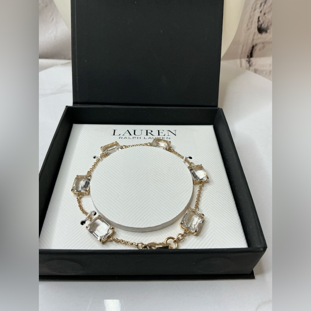 🐘🐘💓 Lauren Ralph Lauren Squared Stone Bracelet - Picture 5 of 10